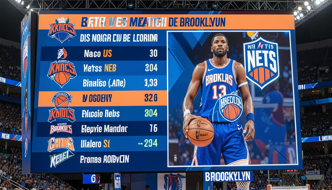 Statistiques de match du joueur Knicks Nets de Brooklyn