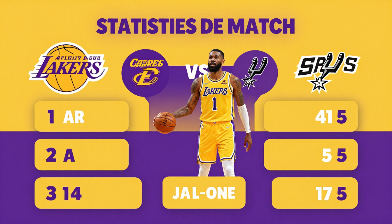 Statistiques de match du joueur Lakers Spurs de San Antonio : Analyse complète des performances