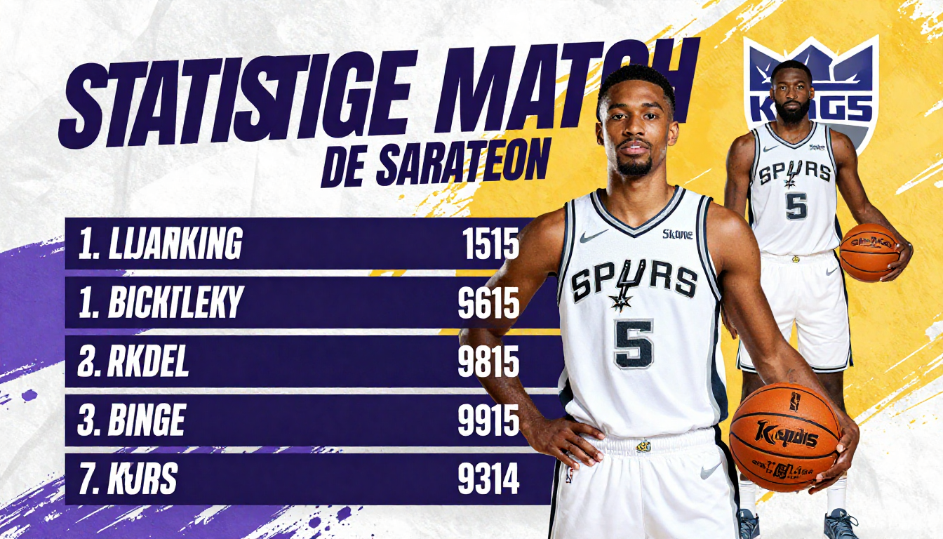 Statistiques de match du joueur Spurs Kings de Sacramento : Analyse complète des performances