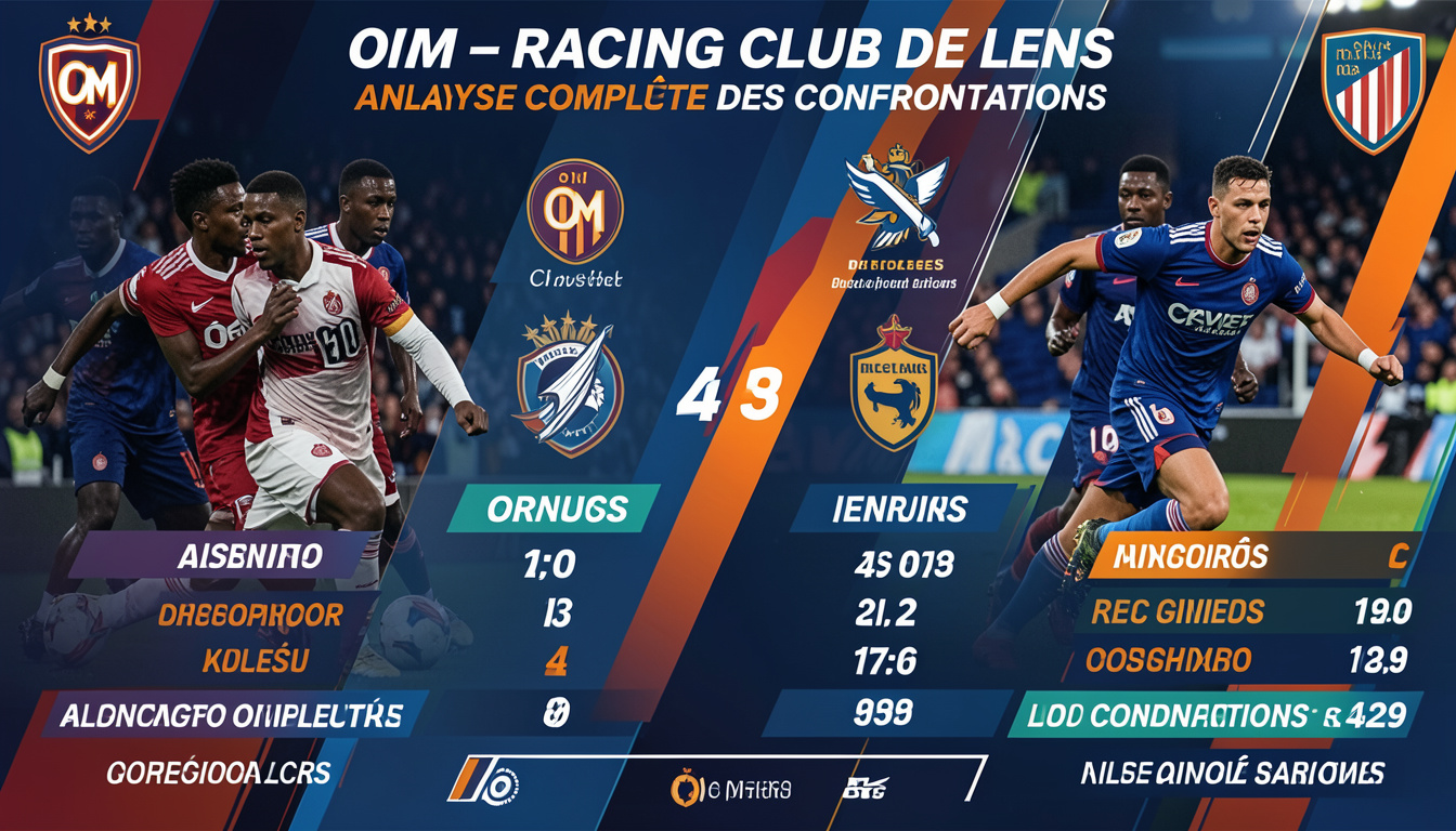Statistiques de OM – Racing Club de Lens : Analyse Complète des Confrontations
