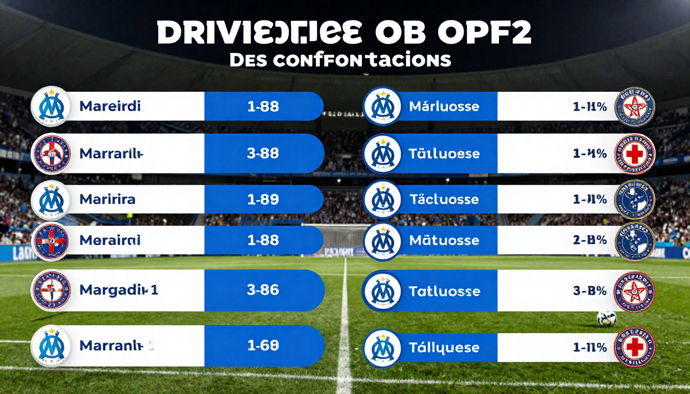 Statistiques de OM – TFC : Analyse complète des confrontations entre Marseille et Toulouse
