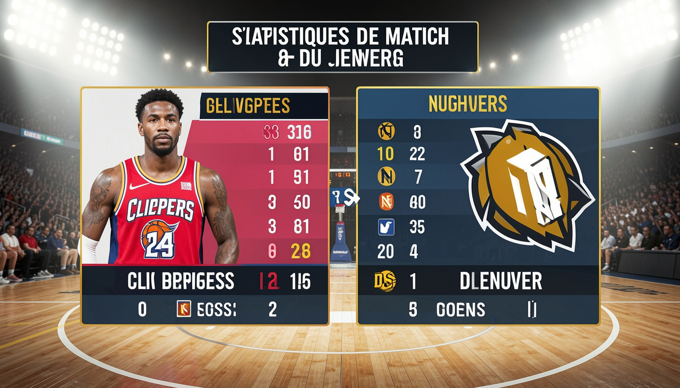 Statistiques de match du joueur Clippers Nuggets de Denver : analyse complète des performances
